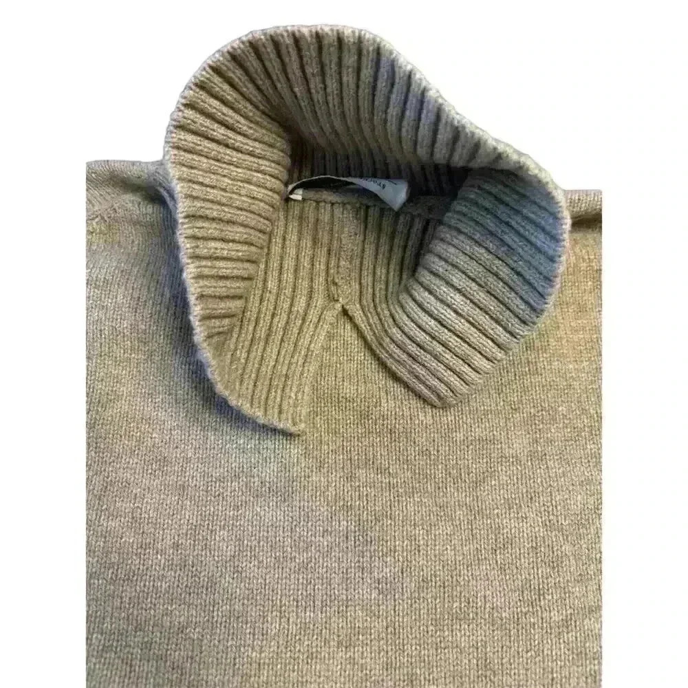 Stockholm Atelier Women's Oversized Turtleneck Sweater light brown Size L - Picture 4 of 6